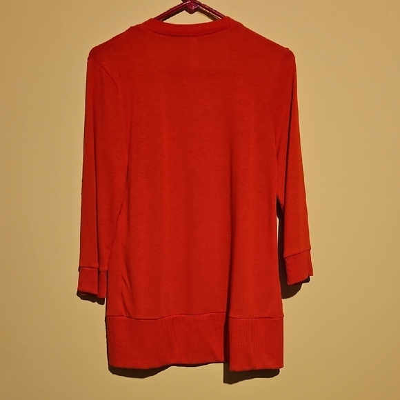 Zenana Outfitters Vibrant Red Knit Top - Picture 4 of 4